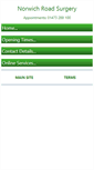 Mobile Screenshot of norwichroadsurgery.nhs.uk